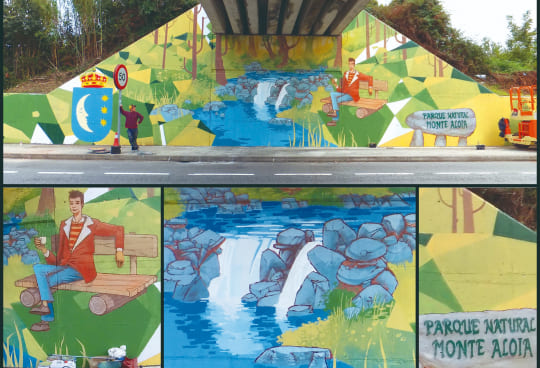 Arte bajo los puentes: transformando espacios olvidados en oasis visuales